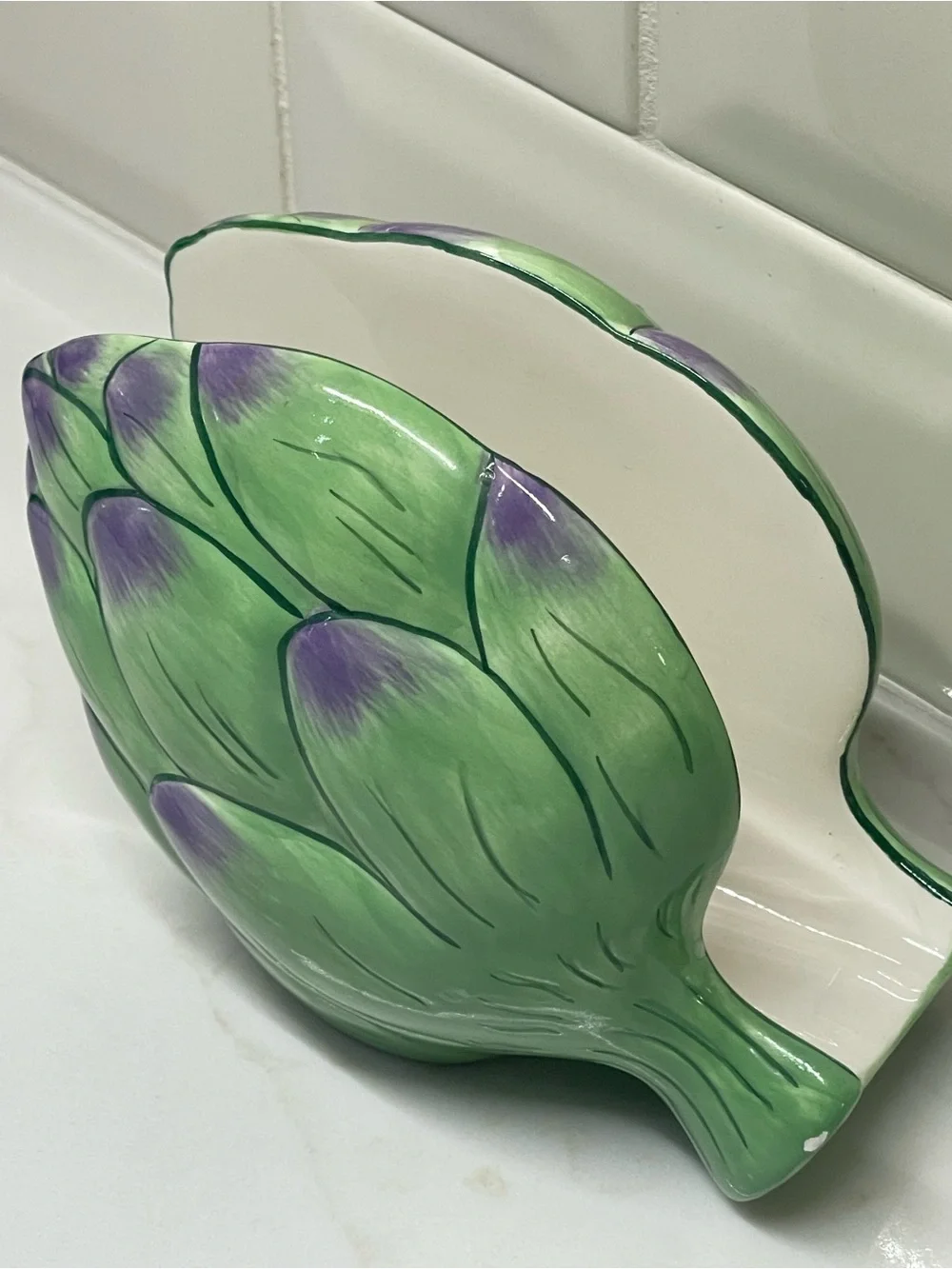 Artichoke Napkin Holder - Clay Art Toscana Mediterranean Farmhouse Cottagecore